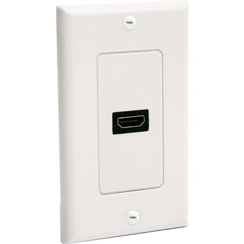 StarTech.com Single Outlet Female HDMI® Wall Plate White - Add an In-wall HDMI Connection Port, for Neat, Professional Qua