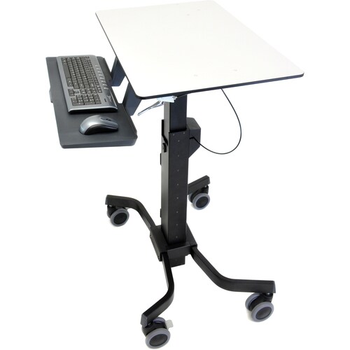 Ergotron TeachWell Mobile Digital Workspace - 17.46 kg Load Capacity - 4 Casters - Powder Coated Steel, High-grade Plastic