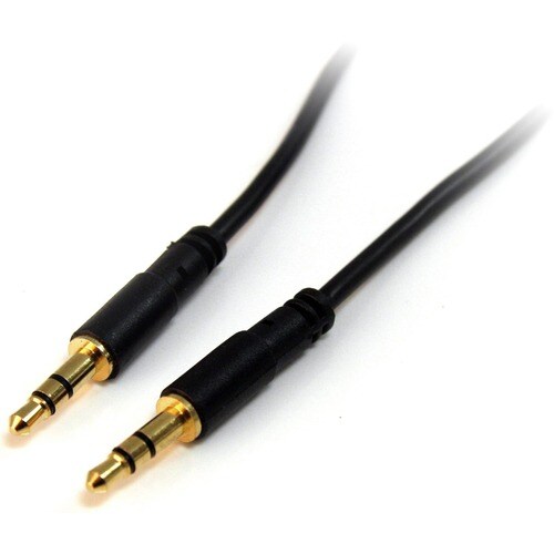 StarTech.com 91cm (3 ft.) / 91cm Slim 3.5mm Stereo Audio Cable - M/M - Easily connect an iPod® or other MP3 player to a ca