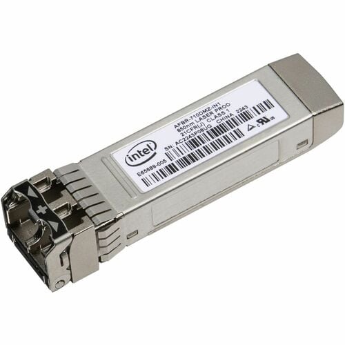 Intel SFP+ - 1 x LC Duplex 10GBase-SR Network - For Data Networking, Optical Network - Optical Fiber - Multi-mode - 10 Gig