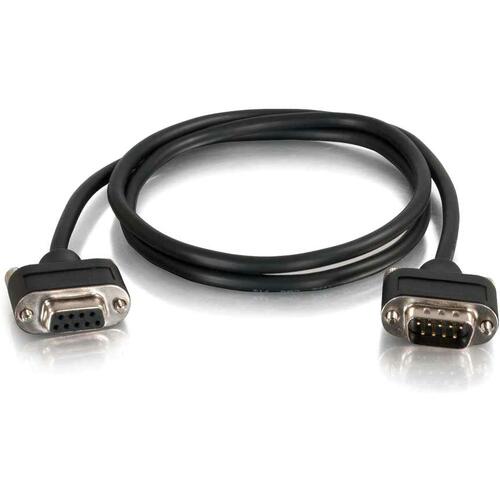C2G 15ft CMG-Rated DB9 Low Profile Null Modem M-F - 12 ft Serial Data Transfer Cable for Monitor, Modem - First End: 1 x 9