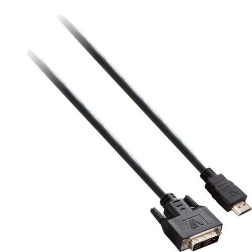 V7 2,01 m DVI-D/HDMI Videokabel - Cable for Videogerät - Unterstützt bis zu1920 x 1080 - Abschirmung - VW-1 - 30 AWG - Sch
