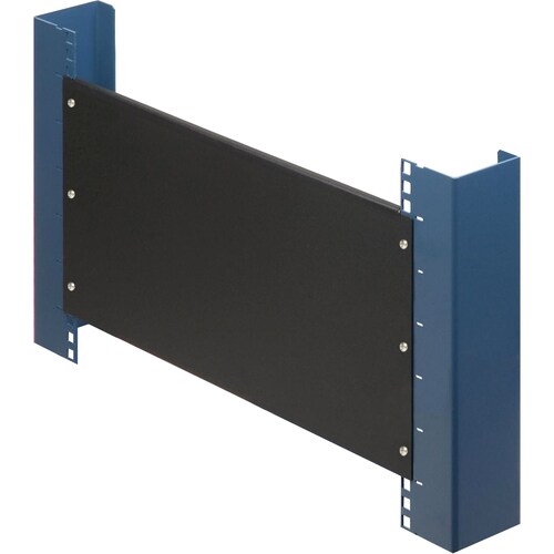 Rack Solutions 12U Filler Panel with Stability Flanges - Steel - Black - 1