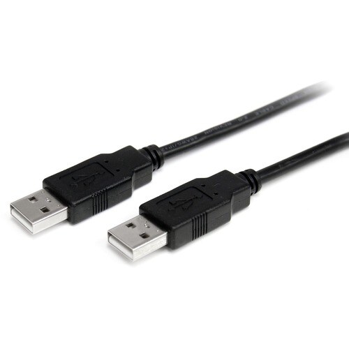 StarTech.com 2m USB 2.0 A to A Cable - M/M - USB - 2m - 1 Pack - 1 x Type A Male USB - 1 x Type A Male USB - Black