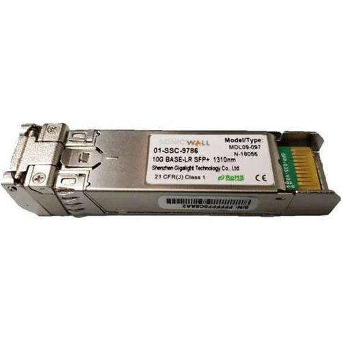 SonicWALL 10GB-LR SFP+ Long Reach Fiber Module Single-Mode No Cable - 1 x 10GBase-LR Network - TAA Compliant