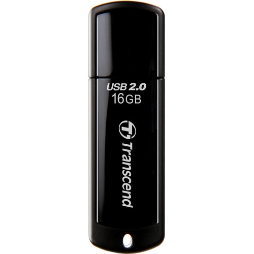 Transcend JetFlash 350 16 GB USB 2.0 Flash-Laufwerk - Schwarz - 15 MB/s Read Speed - 7 MB/s Write Speed - 30 Jahr(e) Garantie