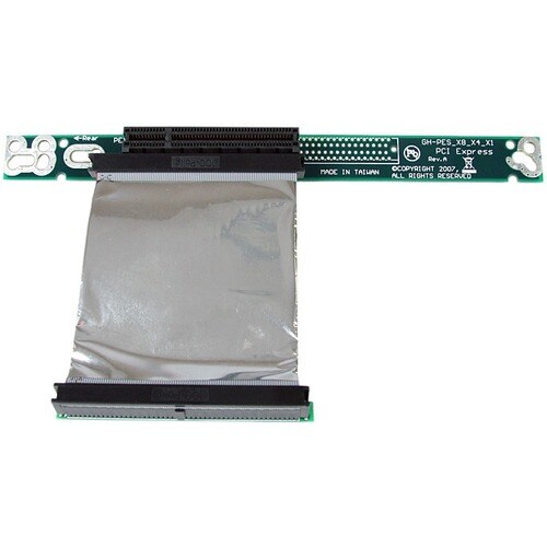 StarTech.com PCI Express Riser Card x8 Left Slot Adapter 1U with Flexible Cable - 1 x PCI Express x8