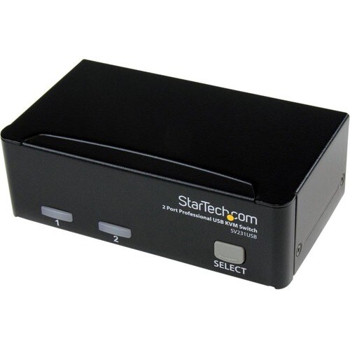 StarTech.com Kit switch KVM USB professionale a 2 porte con cavi - 2 Computer - VGA, SVGA - 1920 x 1440 - 1U