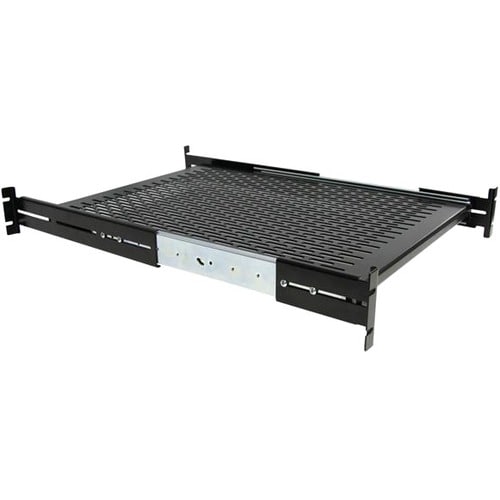 StarTech.com Ripiano 2U per Server Rack Scorrevole - Mensola Universale Robusta per Armadio Rack 19 pollici - Profondità d