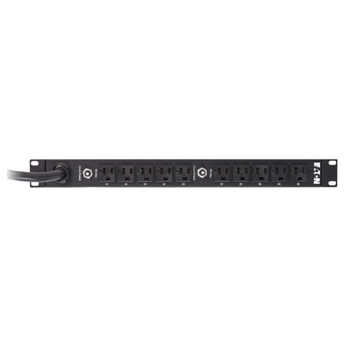 Eaton Basic rack PDU, 1U, L5-30P input, 2.88 kW max, 100-127V, 24A, 10 ft cord, Single-phase, Outlets: (10) 5-20R - Basic 