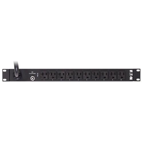 Eaton Basic rack PDU, 1U, L5-30P input, 2.88 kW max, 100-120V, 24A, 15 ft cord, Single-phase, Outlets: (20) 5-20R - Basic 