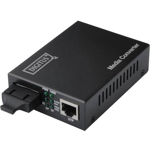 Digitus Transceiver/Medienkonverter - 2 Anschluss(e) - 1 x Netzwerk (RJ-45) - 1 x SC - Duplex SC-Anschluss - Twisted Pair,