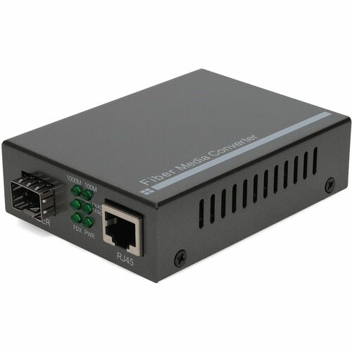 AddOn 10/100/1000Base-TX(RJ-45) to Open SFP Port Media Converter - 1 x Network (RJ-45) - Multi-mode, Single-mode - 10/100/