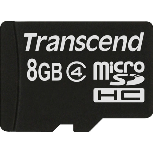 Transcend TS8GUSDC4 8 GB Class 4 microSDHC - Lifetime Warranty