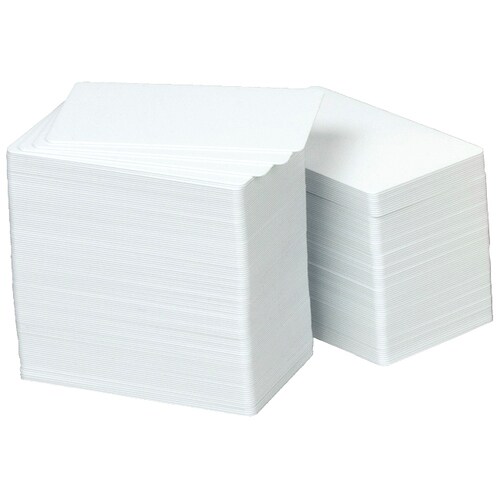 Zebra Premier Plus ID Card - White - Polyvinyl Chloride (PVC) - 100 Pack