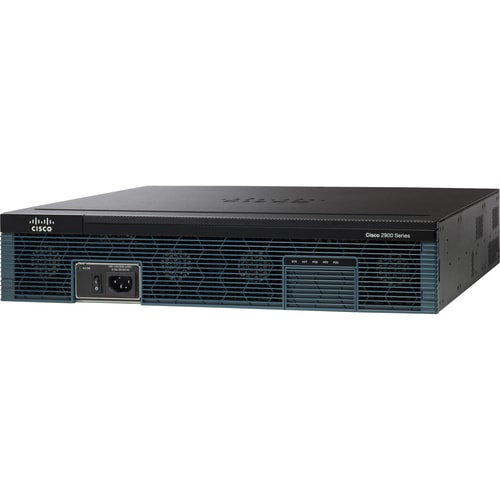 Cisco 2900 2921 Router - Refurbished - 3 Ports - PoE Ports - Management Port - 12 - 512 MB - Gigabit Ethernet - 2U - Rack-