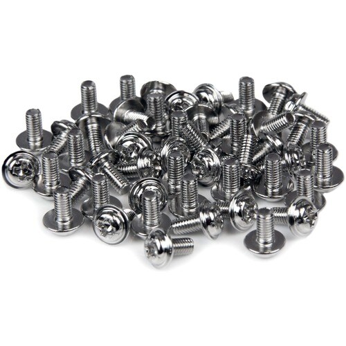 StarTech.com PC-Schrauben M3 x 1/4 Zoll - Langer Abstandshalter - 50er Packung - Computermontageschraube - 5,08 mm - Pfann