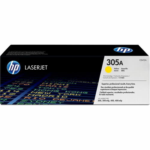 HP 305A Original Padrão Yield Laser Cartucho de toner - Amarelo - 1 / Pack - Laser - Padrão Yield - 1 / Pack