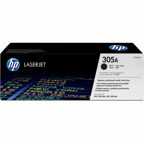 HP 305A (CE410A) Original Standard Yield Laser Toner Cartridge - Single Pack - Black - 1 Each - 2200 Pages