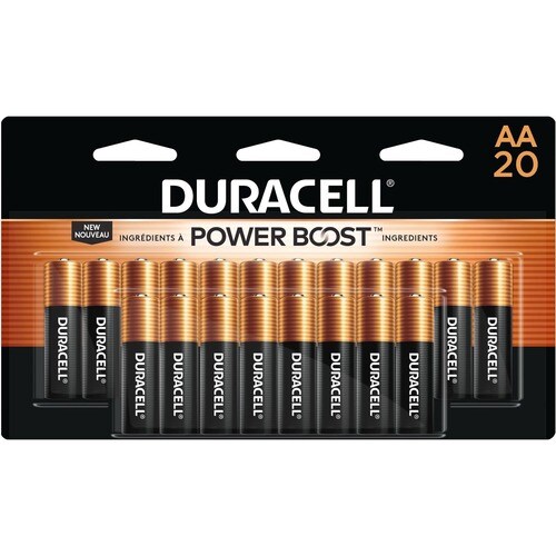 Duracell CopperTop Battery - 20 - For Multipurpose - AA - 1.5 V DC