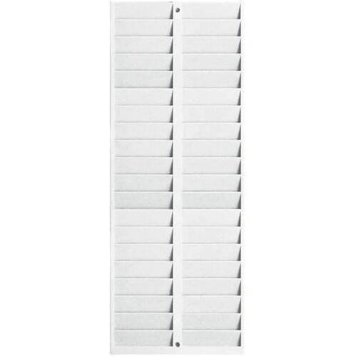 Pyramid 500-4 40-Pocket Employee ID Badge Rack - 40 x Card - 40 Pocket(s) - Compartment Size : 3.50" (88.90 mm) x 1" (25.4