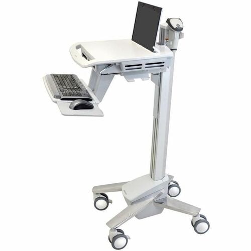 Ergotron StyleView SV40 Medical Trolley - 8.16 kg Load Capacity - 4 Casters - Aluminium - 46.48 cm (18.30") Width x 128.27