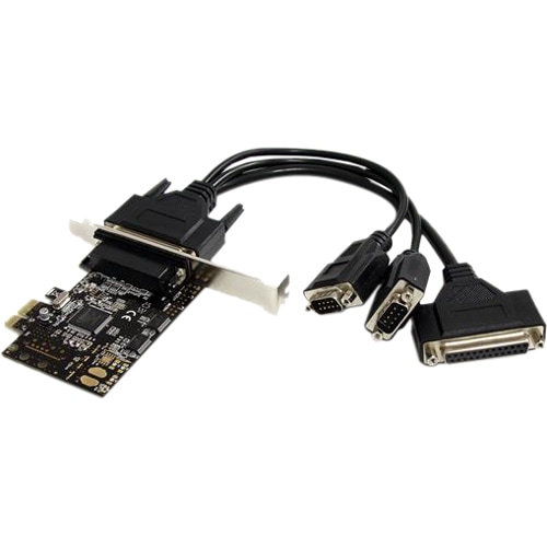 StarTech.com 2S1P PCI Express Serial Parallel Combo Card - 2 x 9-pin DB-9 Male RS-232 Serial, 1 x 25-pin DB-25 Female Para