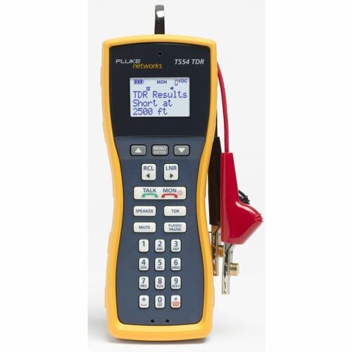 Fluke Networks Test Set + TDR, ABN with Piercing Pin - Cable Length Testing, Voice Signal Testing, Video Signal Testing, V