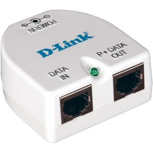 D-Link DPE-101GI PoE Injector - 1 x 10/100/1000Base-T Input Port(s) - 1 x 10/100/1000Base-T Output Port(s)