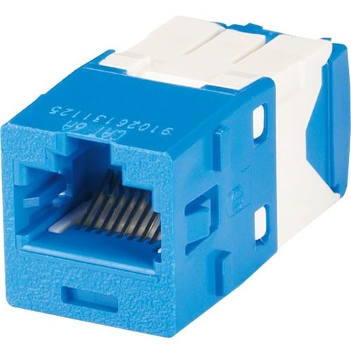 Panduit Network Connector - 1 Pack - 1 x RJ-45 Network Female - Blue