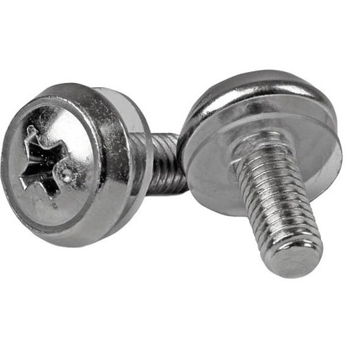 StarTech.com Pack de 50 Tornillos de Montaje M5 para Rack Gabinete de Servidores - Tornillo de bastidor - Plata - 50 / Paq