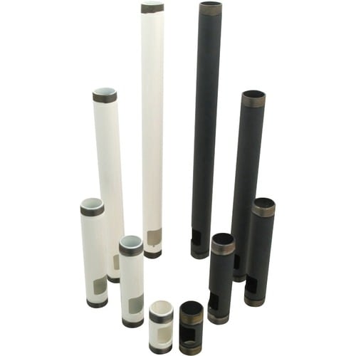 6IN WHITE PRE-CUT NPTWITH CABLE OUTLET