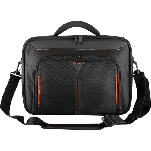 Targus Classic CN414EU Carrying Case for 33 cm (13") to 36.3 cm (14.3") Notebook - Black, Red - Poly, Polyester Body - Han