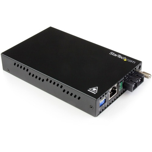 StarTech.com Gigabit Ethernet Single Mode Fiber Media Converter SC 40 km - 1000 Mbps - Supports standalone operation; or i