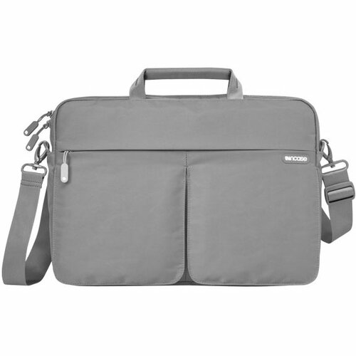 Incase Sling Carrying Case (Sleeve) for 38.1 cm (15") Notebook - Pebble, Aqua - Weather Resistant - Nylon Body - Faux Fur,