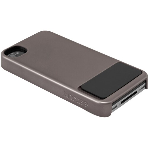 Incase Snap Stand Case for Apple iPhone Smartphone - Black, Steel