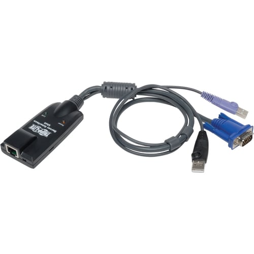 Tripp Lite series NetDirector B055-001-UV2CAC USB/VGA/RJ-45 KVM Cable - RJ-45/USB/VGA KVM Cable for KVM Switch - First End