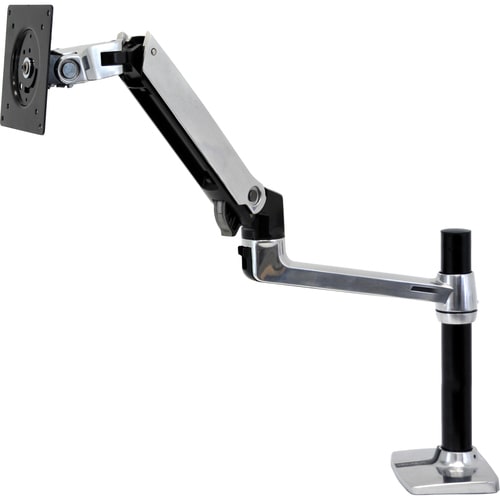 LX Desk Mount LCD Monitor Arm, Tall Pole (Polished Aluminum)