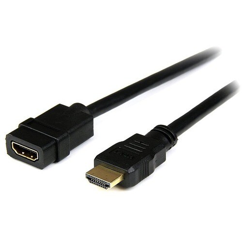 StarTech.com 2m HDMI Extension Cable, HDMI Male to Female Cable, 4K HDMI Cable Extender, 4K UHD HDMI Cable with Ethernet M