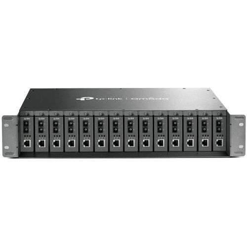 TP-LINK TL-MC1400 14-slot unmanaged Fiber Converter Chassis, single power supply, 19-inch rack mountable, 2 cooling fans -