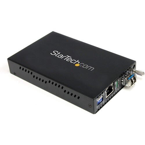 StarTech.com Transceiver/Media Converter - TAA Compliant - 2 Port(s) - 1 x Network (RJ-45) - Duplex LC Port - Twisted Pair