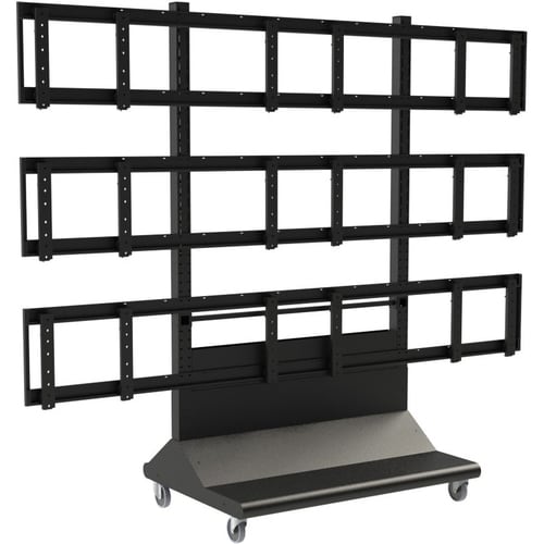 Peerless-AV Universal DS-VWC655-3X3 Display Stand - Up to 139.7 cm (55") Screen Support - 453.59 kg Load Capacity - Flat P