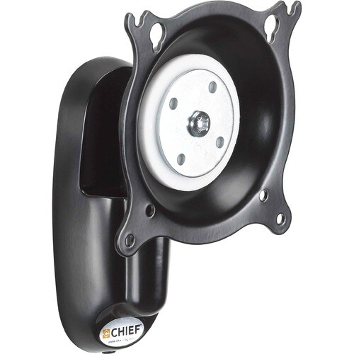 Chief Height Adjustable Pivot & Tilt Wall Mount - For Displays 10-30" - Black - Height Adjustable - 10" to 30" Screen Supp