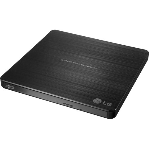 LG GP60NB50 External Ultra Slim Portable DVDRW Black - Retail Pack - DVD-RAM/±R/±RW Support - 24x CD Read/24x CD Write/24x