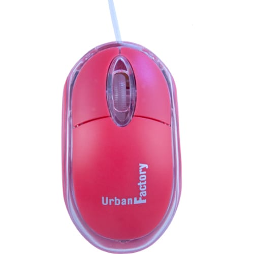 Cristal Mouse Optical USB 2.0, 800dpi, Internal Light, Red
