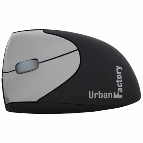 Urban Factory Ergo Mouse - USB - Optical - Cable - 1600 dpi - Scroll Wheel