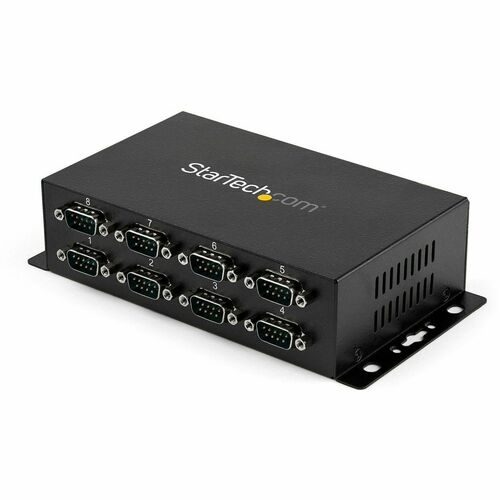 StarTech.com Hub adattatore USB a DB9 RS232 seriale 8 porte - Guide DIN industriali DIN e montabile a parete - USB - PC, M