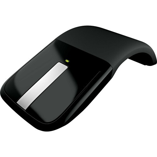 Microsoft Arc Touch Mouse - BlueTrack - Wireless - 30 ft - Radio Frequency - 2.40 GHz - Black - USB 2.0 - 1000 dpi - Touch