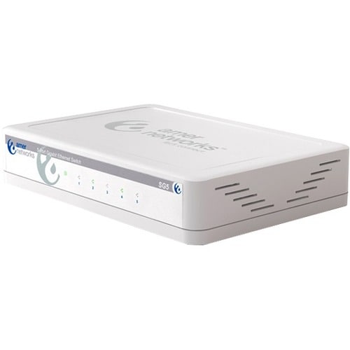 Amer 5 Port Gigabit Ethernet Switch - 5 Ports - Gigabit Ethernet - 10/100/1000Base-T - 2 Layer Supported - Twisted Pair - 