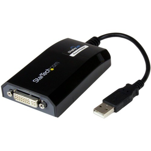 StarTech.com USB to DVI Adapter - External USB Video Graphics Card for PC and MAC- 1920x1200 - 1 x 4-pin USB 2.0 Type A - 